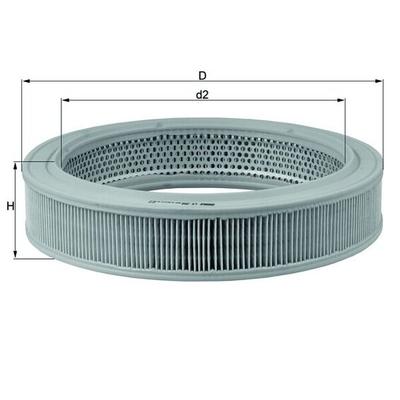 KNECHT Luftfilter lx208 Filtereinsatz 62mm für Ford CUPRA GM GURGEL Peugeot