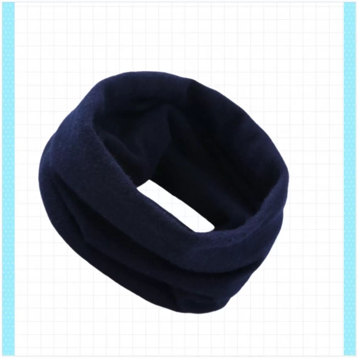 INF Cashmere Fahrrad-Nackenwärmer für Herbst und Winter, Unisex Kälteschutz-Nackengamasche Navy blau