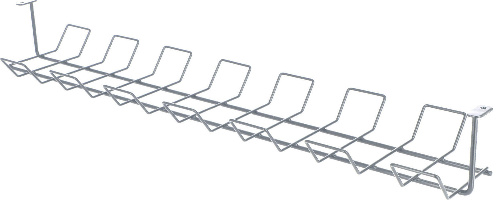 KADAX Morup horizontale kabelgoot van staal, kabelrooster, 73 cm, zilver