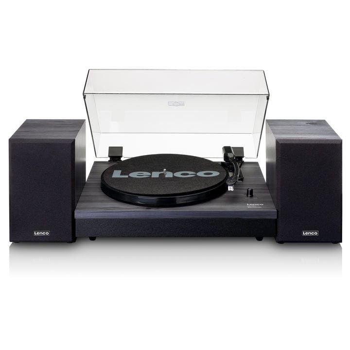 Lenco LS-301 Audio-Plattenspieler mit Riemenantrieb (Schwarz) LS-301BK