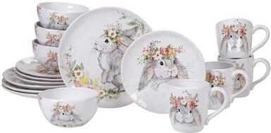 Certified International Sweet Bunny 16-Piece Dinnerware Set