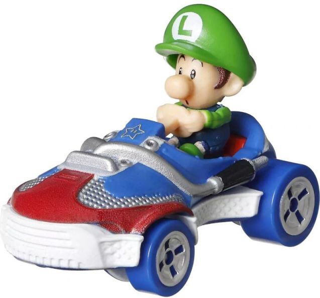 Mattel Hot Wheels Mario Kart Die-Cast Cars 1/64 Baby-Luigi (Diversen) Nieuw
