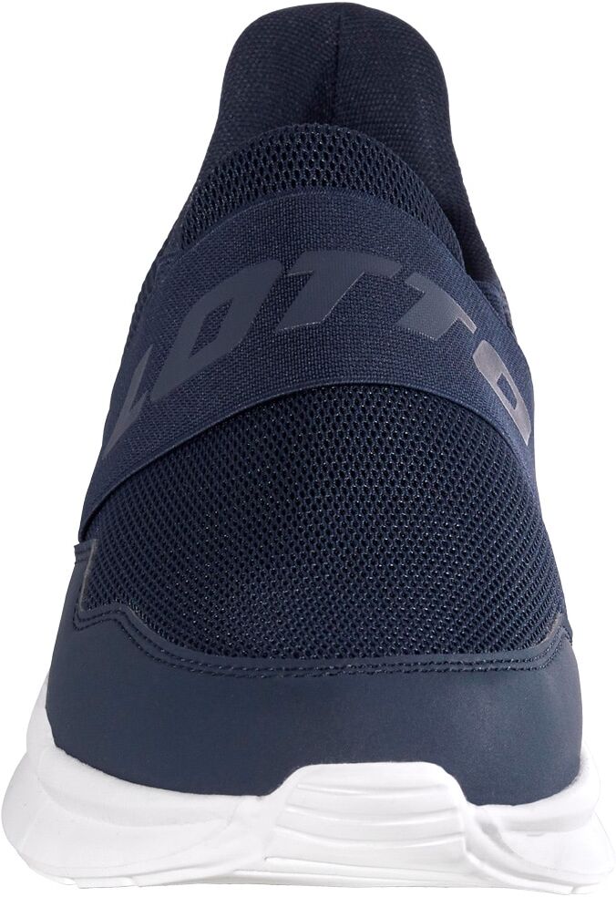 Sneaker LOTTO, Herren, Gr. 41, blau (navy), Kunstfaser, Synthetik, unifarben, Schuhe Sneaker, - ohne Schnüren: einfach hineinschlüpfen