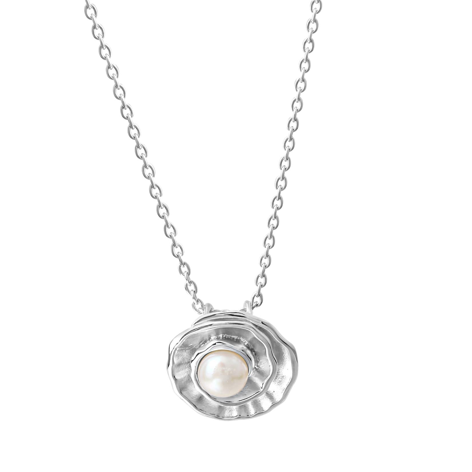 Celesta Silber Halskette 925 Silber Süßwasserzuchtperle