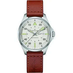Hamilton Khaki Aviation Pilot Day Date Auto H64635550 - silber,braun - 42mm