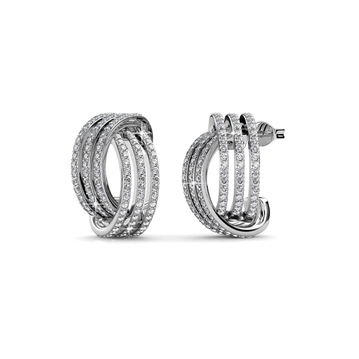 Cherish Ohrringe - Silber und Kristall
