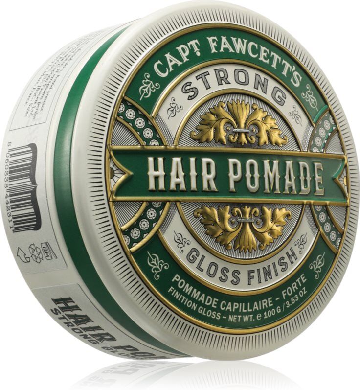 Captain Fawcett Hair Pomade Strong Gloss Finish pommade cheveux pour homme 100 g