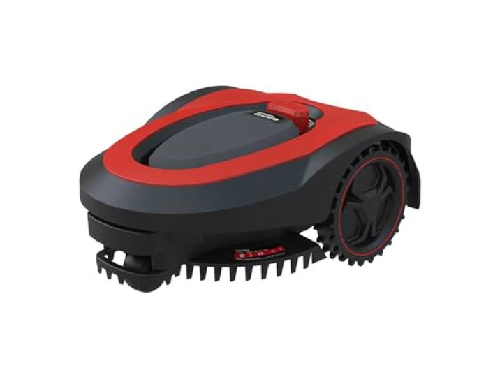 Güde Roboter Rasenmäher GRR 180.1 (Einstellbarer Arbeitsbereich 50m² bis 600m², 5-Fach einstellbare Schnitthöhe, 28 V, Li-Ion, 2 Ah), Rot/Schwarz