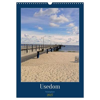 Usedom Ostsee - Terminplaner (Wandkalender 2027 DIN A3 hoch), CALVENDO Monatskalender