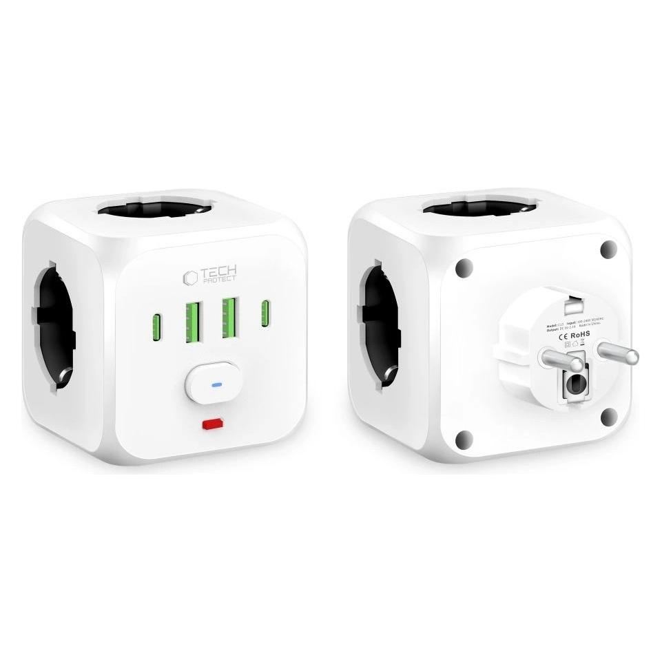Tech-Protect Power Strip (3x, CEE 7/3, USB-A, USB-C) (27203-0)
