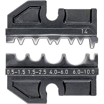 Knipex 97 49 14 Crimpeinsatz Unisolierte Quetschverbinder, Unisolierte Stoßverbinder, Unisolierte Pressverbinder 0.5 bis 10mm²