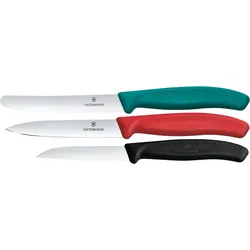 VICTORINOX Gemüsemesser-Set SwissClassic Wellenschliff 3-tlg. - mehrfarbig