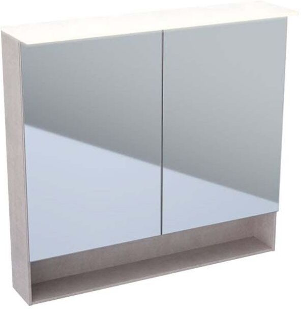 Geberit Acanto Spiegelschrank 500646002 Mystic-Eiche, 89x83x21,5cm, mit LED