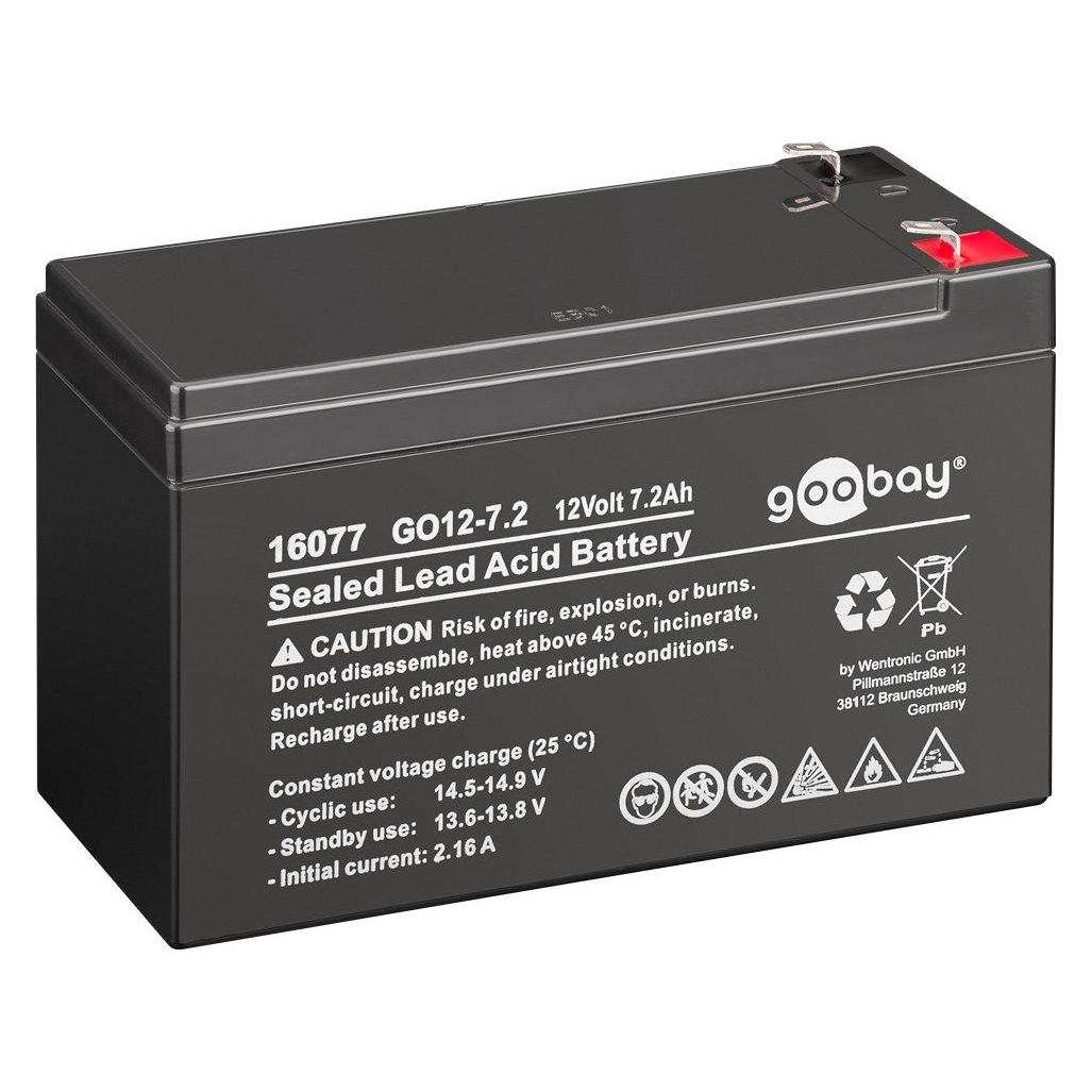 Goobay Blei Akku GO12-7.2 7200 mAh, 12 V (Gerätespezifisch, 7200 mAh) (16077)