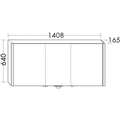 Burgbad Spiegelschrank Sys30 Preisgruppe 1 Aqua 640x1408x165 System 30 Preisgruppe 1 Aqua SPRY140R320