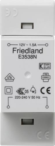 Honeywell Home E3538N Klingel-Transformator 12 V/AC 1.5A