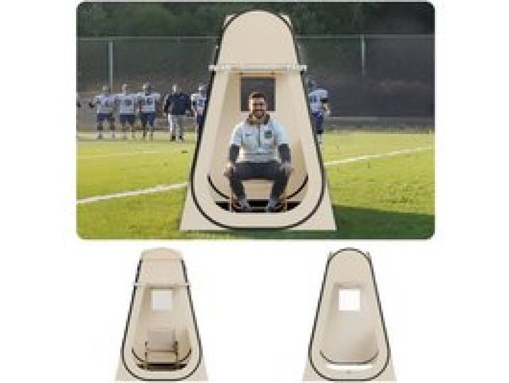 VEVOR Tente de Sport Transparente 120 x 120 cm Tente à Bulle Pop Up pour 1 Personne, Abri d'Extérieur avec Tapis de Sol, Couverture Supérieure, pour Football, Événements Sportifs, Pêche en Plein Air