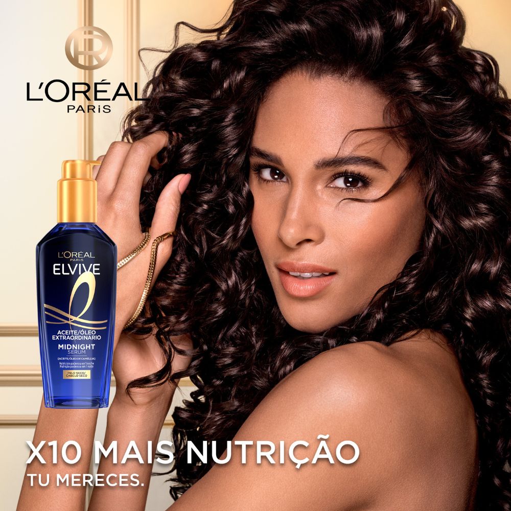 Elvive Aceite extraordinario Suero de medianoche Nutrición milagrosa en 1 noche 100mL