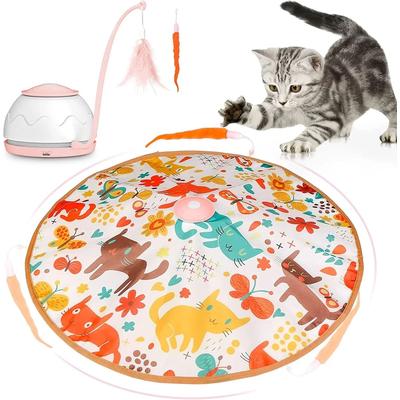 Inspired Finds WhiskerChase Automatic Motion Wand Cat Toy With 4 Play Modes pink