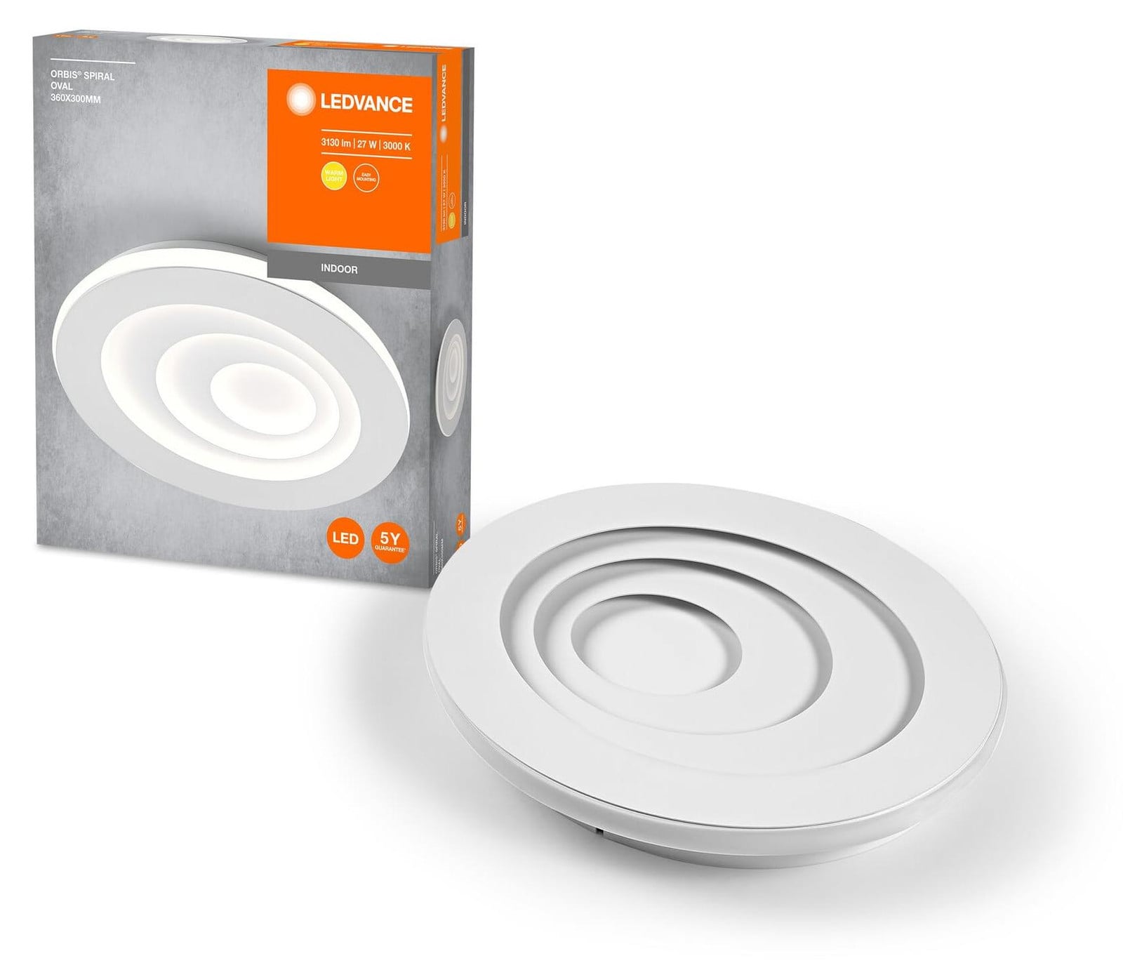 LEDVANCE Smart+ Orbis Ceiling LED inbouwspot RGB + T + W, Wit, Dimbaar, 50 cm