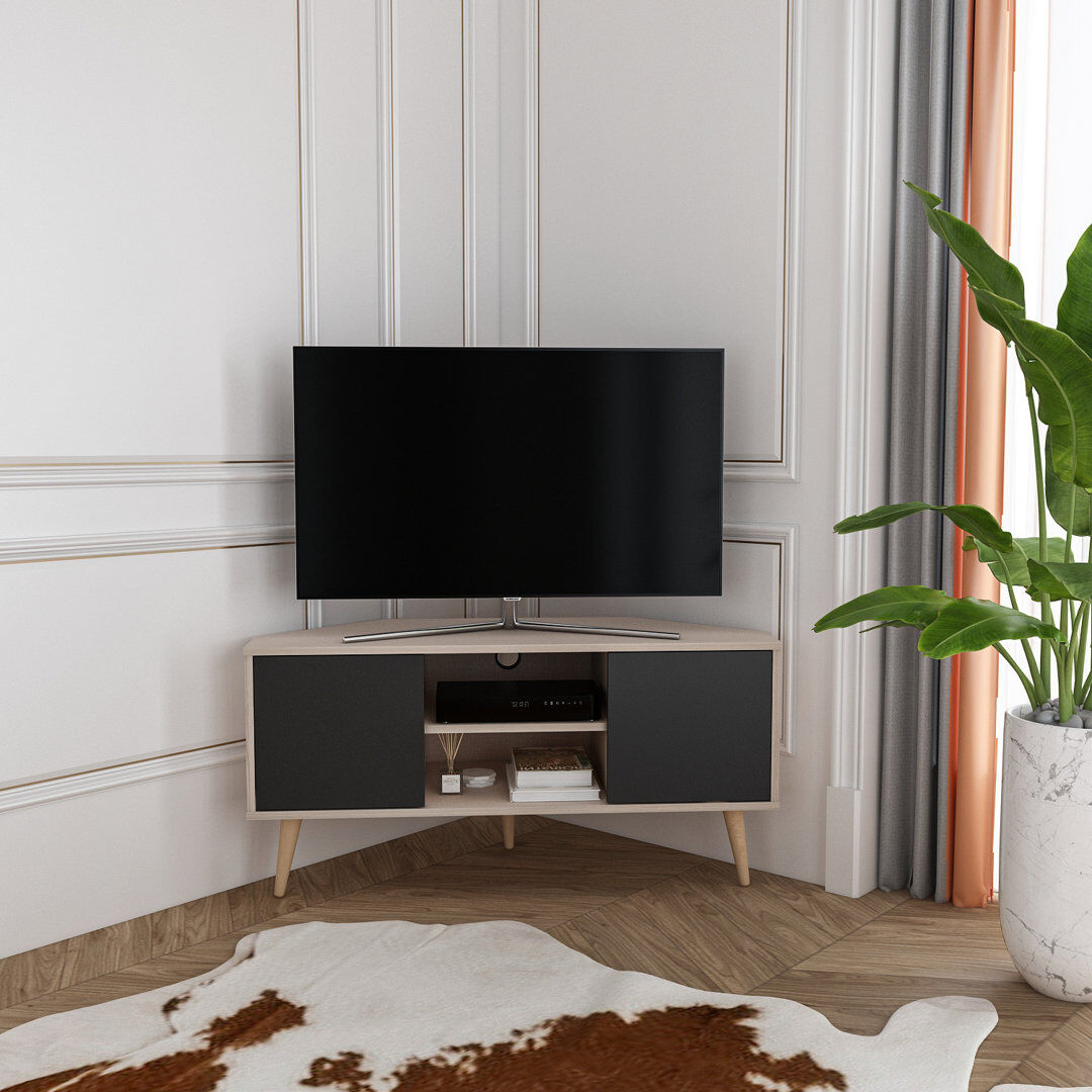 Fjørde & Co Ibarra TV Stand for TVs up to 51" Natural/Black 55"