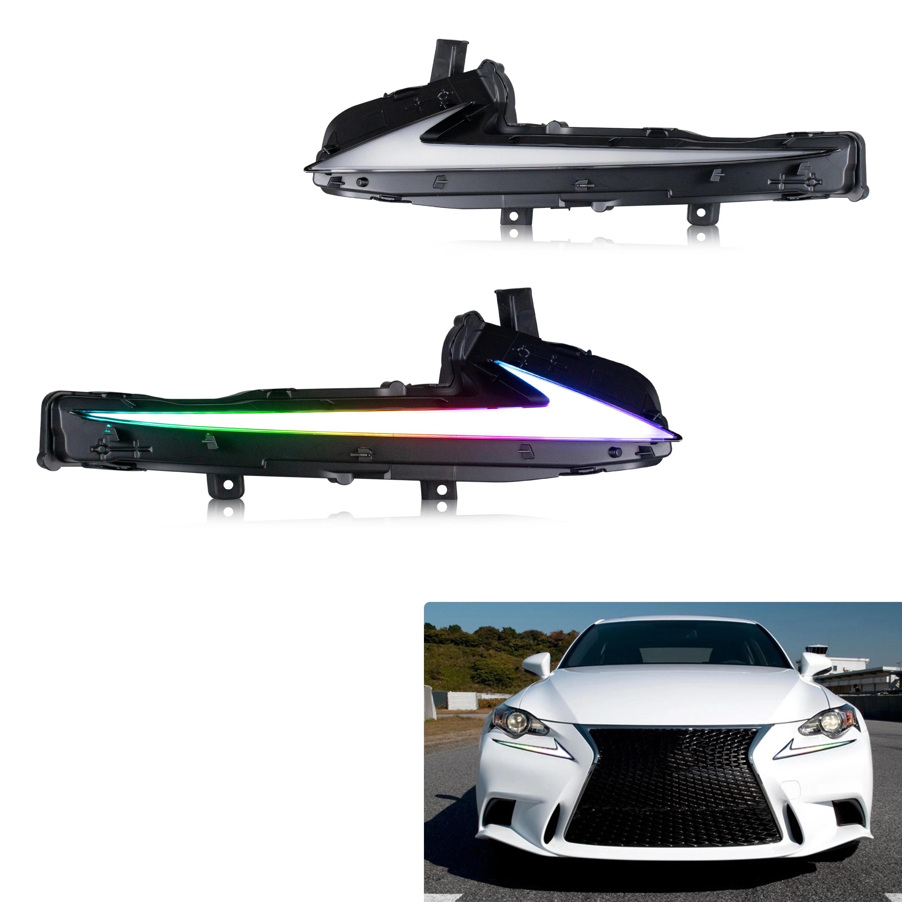 LED-RGB-Tagfahrlicht BY-G30LCI - Für Lexus IS250/IS200t/IS350/ISF/IS300 2014-2016 - Sequenzieller Blinker - 12 V - Plug & Play - Rechts/Links