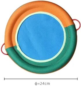 The Handy Homestead Linen Dog Flying Disc Bite Tug Toy For Fetch And Training 3 Color Flying Discs