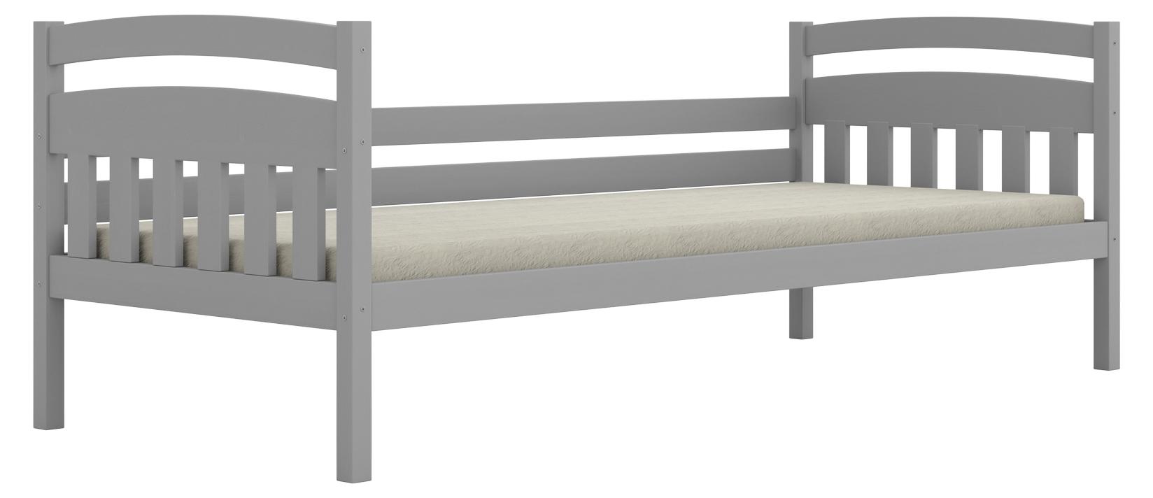 raumhirsch Kinderbett Tosia mit Matratze Grau 90/180 | Jugendbett