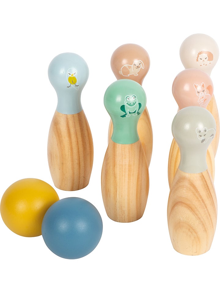 small foot Bowlingspiel in Natur/ Bunt - ab 3 Jahren - onesize