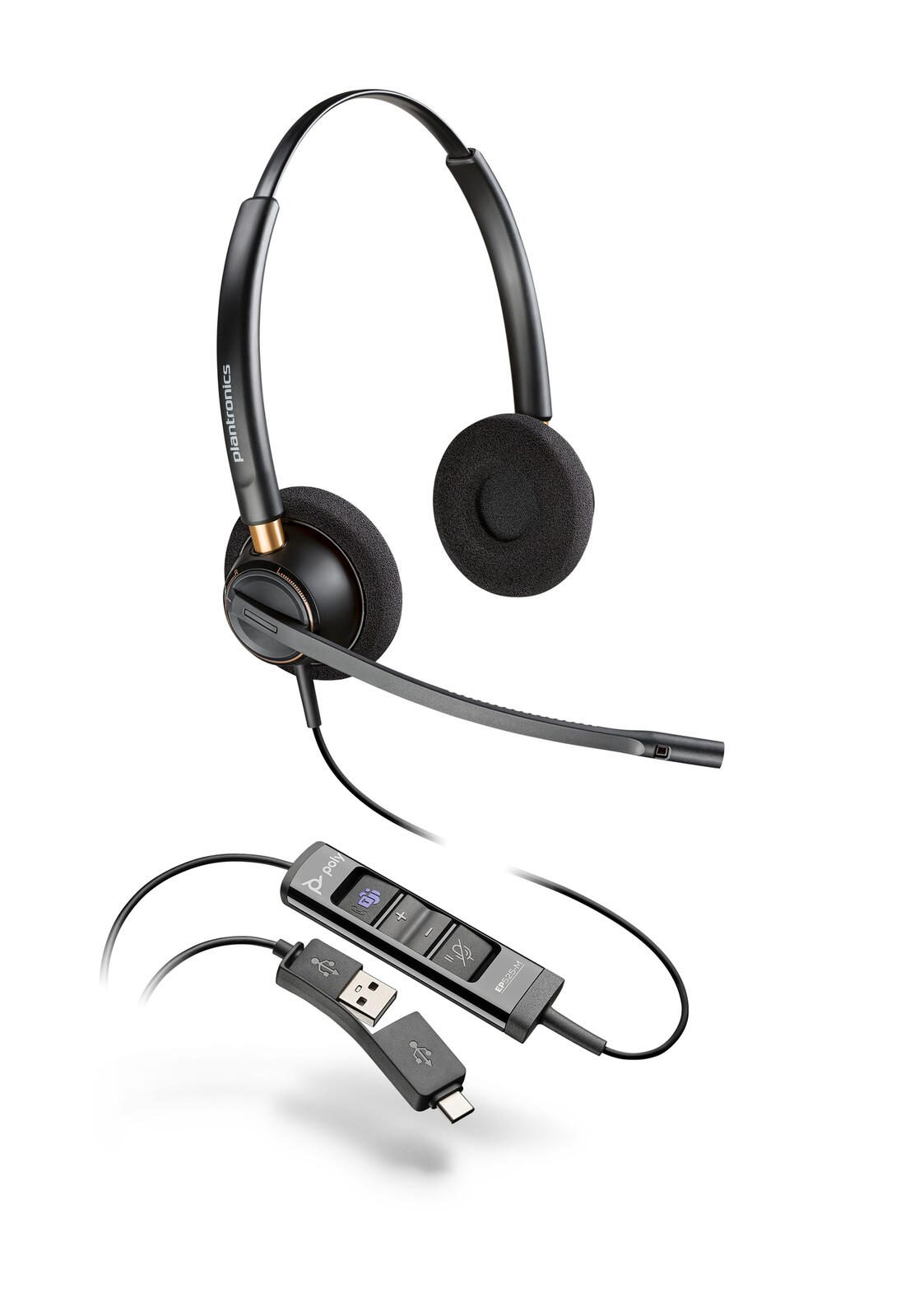 Poly EncorePro 525-M Stereo Headset On-Ear 783R2AA