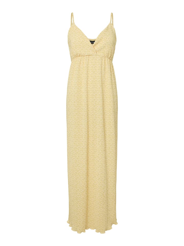 Pieces Kleid in Gelb - L