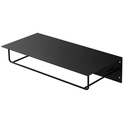WANDGARDEROBE 60x30x15 cm Schwarz aus Metall