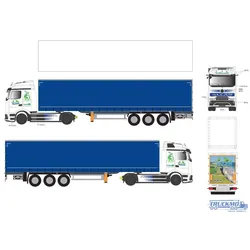 Eligor Allan Mercedes Benz eActros 600 Gardinenplanenauflieger 118635