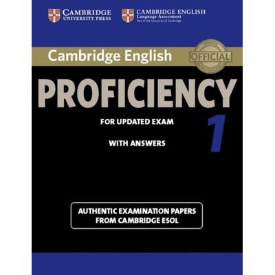 Cambridge English Proficiency 1 for Updated Exam Student's Book with Answers, Taschenbuch von Cambridge ESOL, Cambridge University Press,
