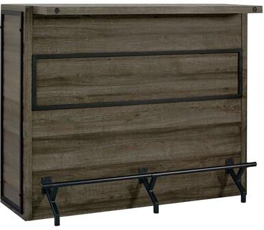 Coaster Joe Aged Oak 5-shelf Composite Wood Home Bar Wine Cabinet