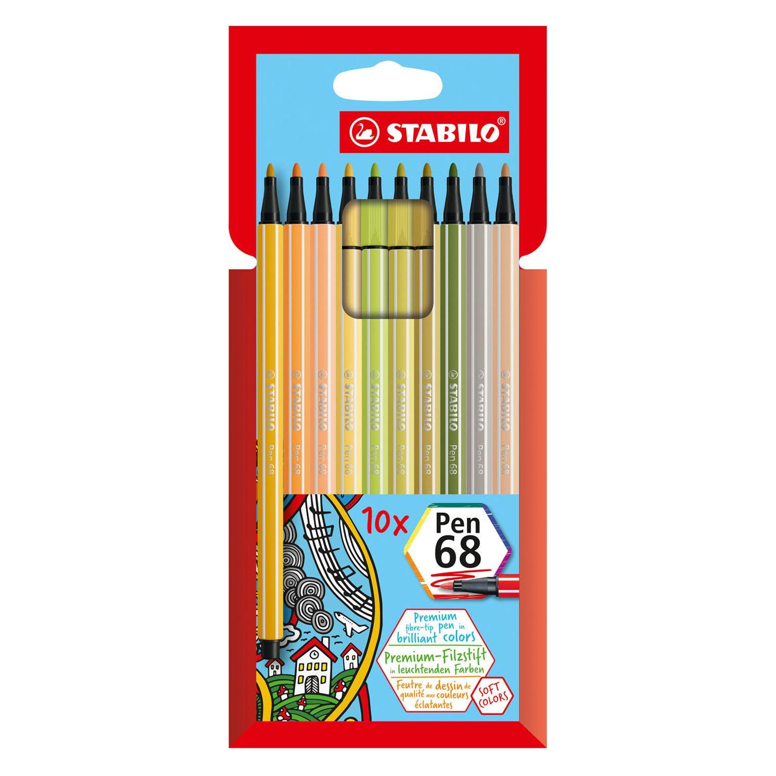 Stabilo Pen 68 Premium-Filzstift (10x) (6810-22-6)