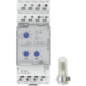 Theben Dämmerungsschalter LUNA 110 plus AL, innen, externer Aufbau-Lichtsensor