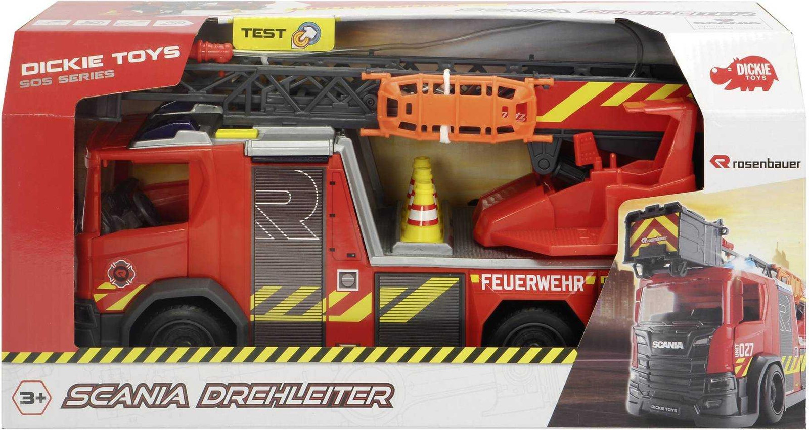 Dickie Toys Scania autoladder modelnummer 203716017