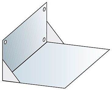 Bertrams Camino-fix Wandkonsole 02WKV27 Innenmaß 270/270 mm, verzinkt