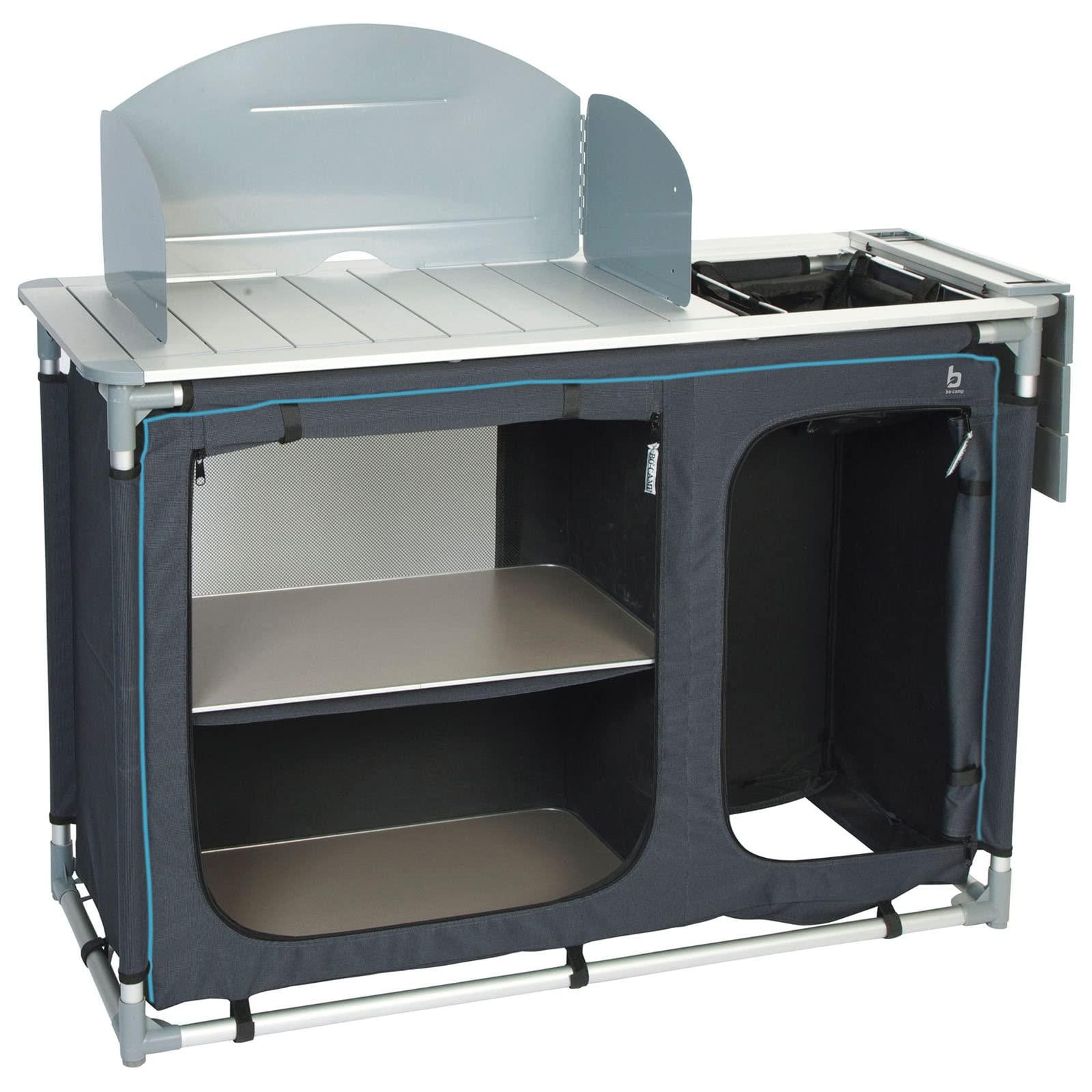 Selius Opvouwbaar Aluminium Camping Kookeiland met Wasbak - B/D/H: 117 x 50 x 80 cm