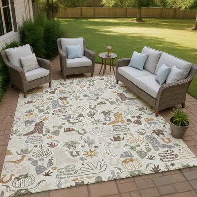 Addison Rugs Machine Washable Indoor/ Outdoor Modern Ranch Chantille Rug