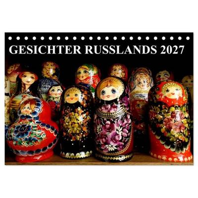 GESICHTER RUSSLANDS 2027 (Tischkalender 2027 DIN A5 quer), CALVENDO Monatskalender