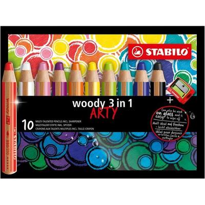STABILO Aquarellbuntstift woody 3 in 1