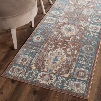 SAFAVIEH Valencia Roseta Distressed Vintage Boho Oriental Polyester Rug