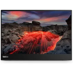 Lenovo ThinkVision M14t Gen 2 (2240 x 1400 Pixel, 14"), Monitor, Schwarz
