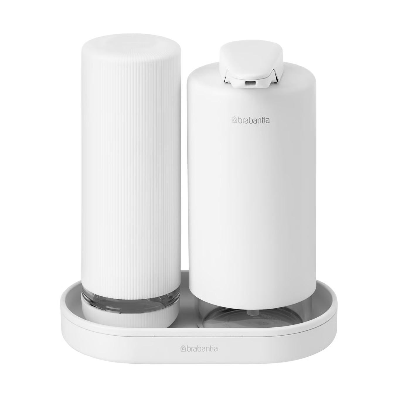 Brabantia SinkStyle zeeppomp en afwasmiddeldispenser set Mineral Fresh White