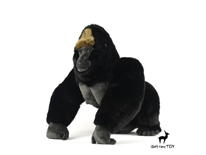 Gorille à dos d'argent simulé, bibelot Gorille King Kong, bibelot, petites décorations et modèles miniatures