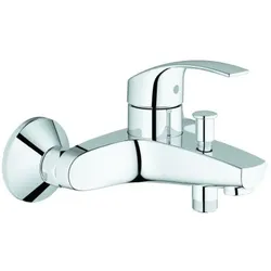 Grohe Eurosmart Wannenarmatur 33300002 chrom, Wandmontage, mit Temperaturbegrenzer
