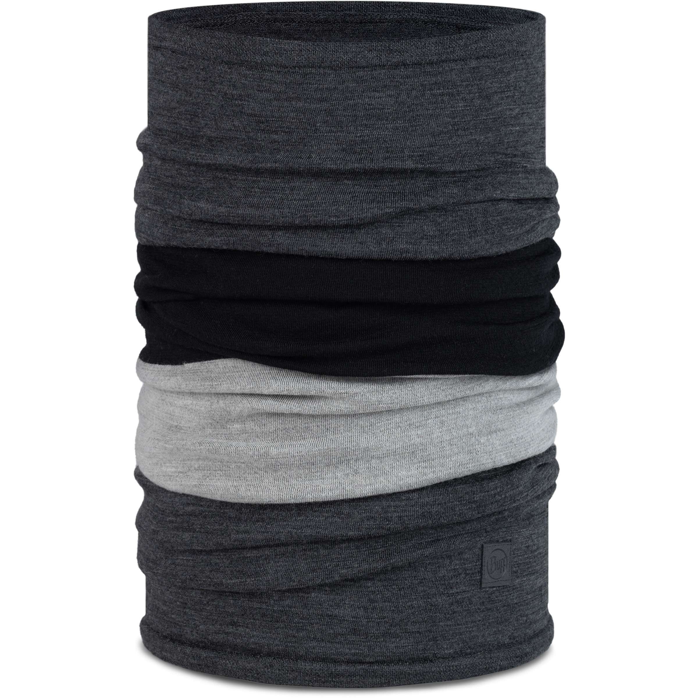 Buff Merino Move Block Schlauchtuch Schals & Multifunktionstücher grau Lifestyle Widerstandsfähig Merinowolle