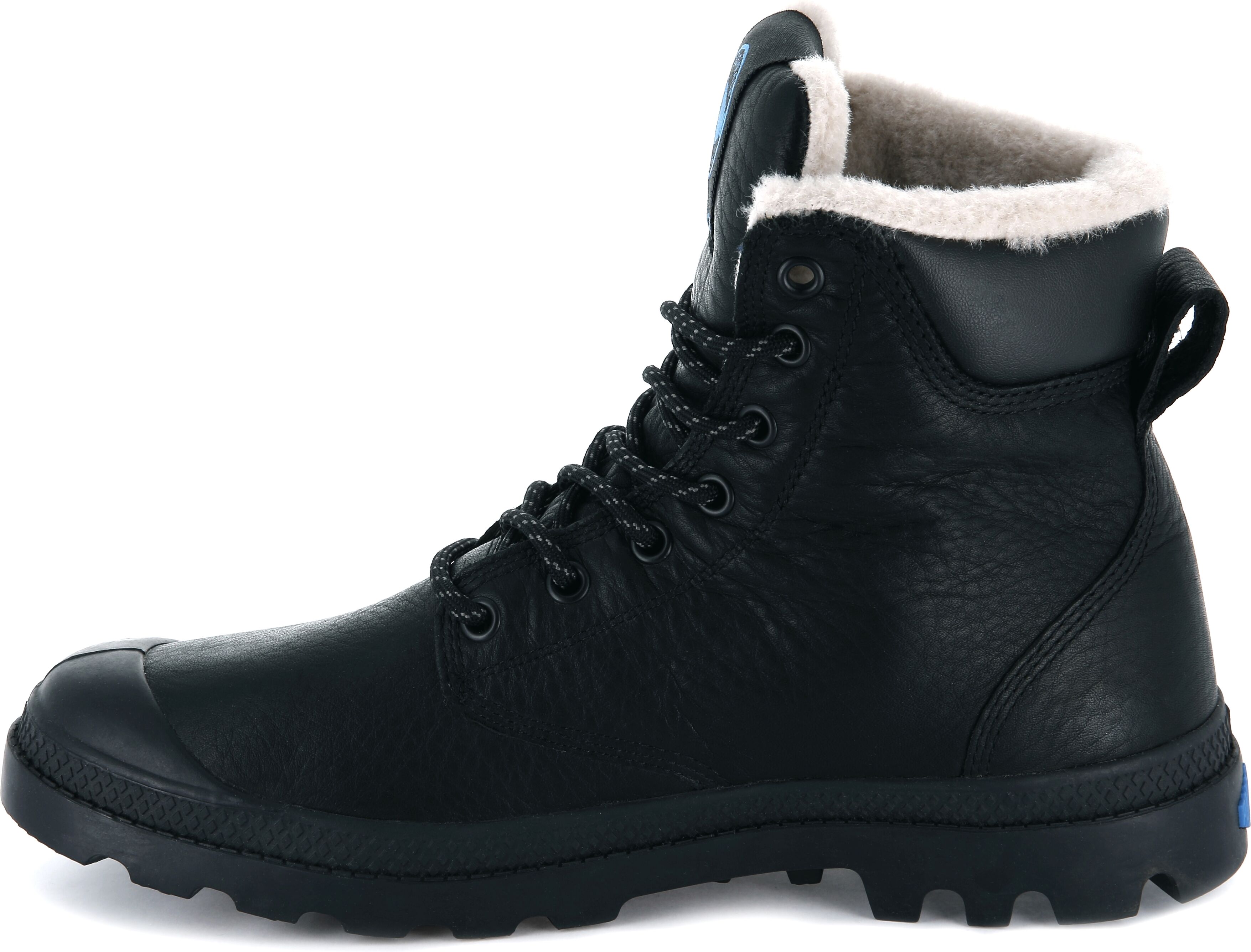 Winterboots PALLADIUM "PAMPA SPORT CUFF WPS", Damen, Gr. 37, wasserdicht wärmend, schwarz, Leder, Schuhe Winterboots, Winterschuhe, Schnürboots, Winterstiefel, wasserdicht & gefüttert